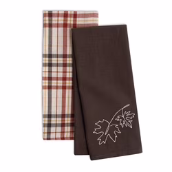 Black, variant on Way to Celebrate Harvest Collection 2-pack Kitchen towels