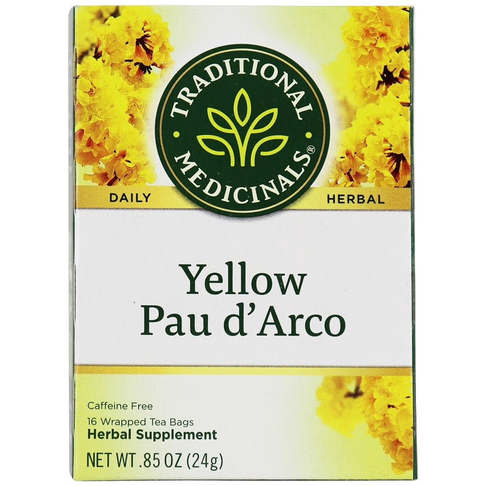 Traditional Medicinals - Yellow Pau d'Arco Herbal Tea - 16 Tea Bags