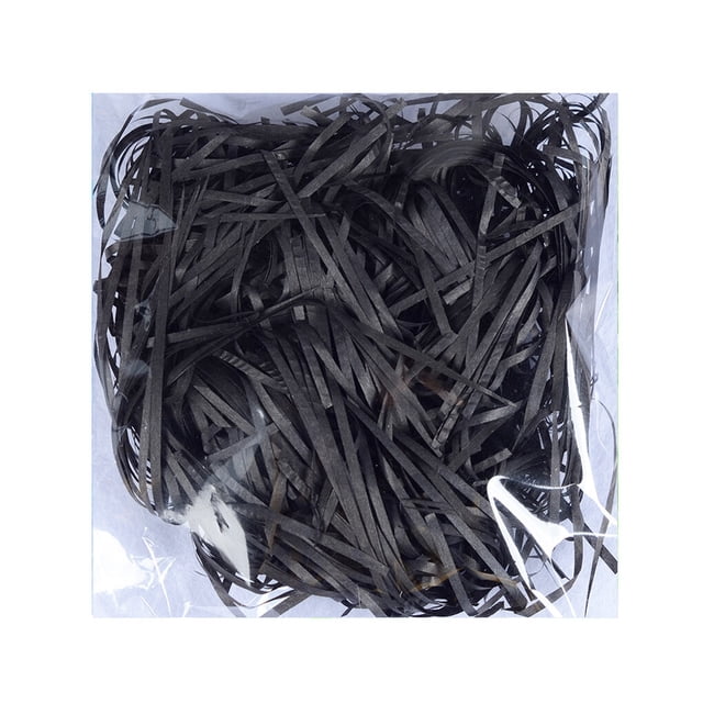 pitrice Crinkle Paper Raffia Shreds Colorful Boxes Filling Material DIY Packaging Confetti Wedding Party Greeting Tissue Accessories Black