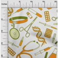thumbnail image 2 of oneOone Silk Tabby Orange Fabric Tool Sewing Craft Projects Fabric Prints By Yard 42 Inch Wide, 2 of 4
