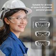 thumbnail image 4 of Clear Safety Glasses Over Eyeglasses 12 PACK ANSI Z87.1 Impact Resistant Wide Vision Safety Goggles Fit Over Most Glasses Dust/Chemical Spl, 4 of 7