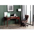 thumbnail image 3 of Homycasa Bureau d'ordinateur Mid-Century avec 3 tiroirs, Espresso, 3 of 9
