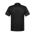 thumbnail image 2 of YUUMIN Unisex Men's Chef Jacket Chef Coat Hotel Kitchen Work Uniform Shirts Restaurant Cook Tops Black Short Sleeve 3XL, 2 of 5