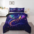thumbnail image 2 of Erosebridal Magical Dragon Bedding Queen Comforter Set, Starry Sky Down Comforter, Cartoon Animal Decor, Reversible, 2 of 7
