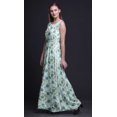 thumbnail image 4 of Bimba Robe Longue Maxi Teinture sur Nœuds pour Femme à Col Rond Imprimée, Robe de Soirée - Très Petit, 4 of 6