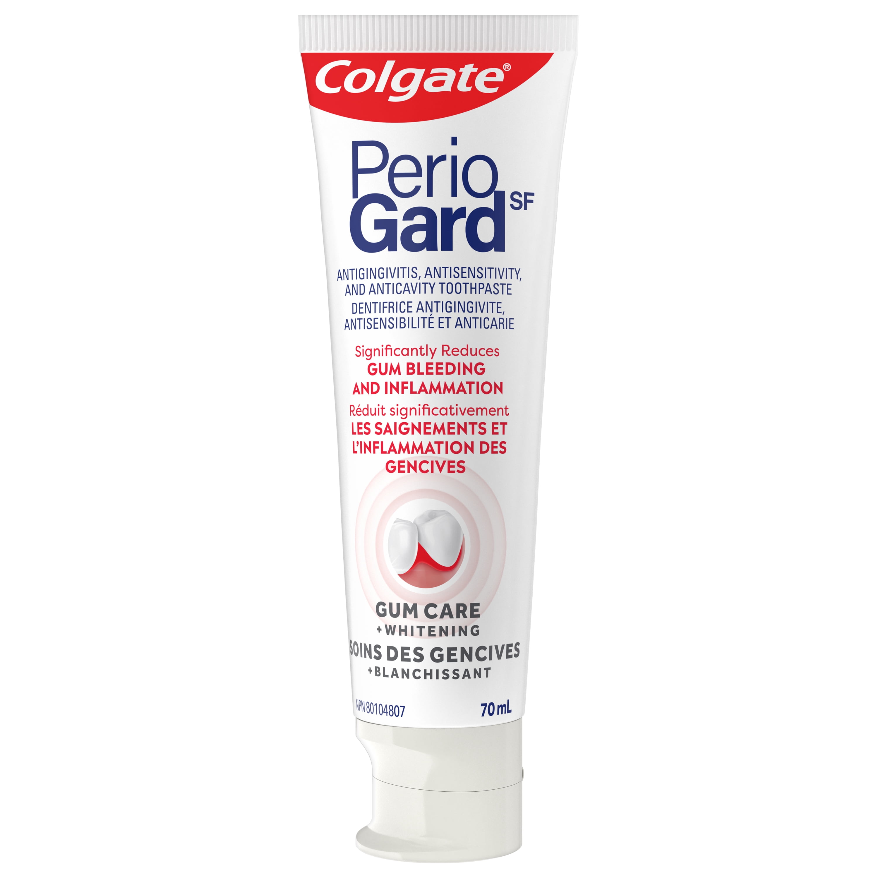 Dentifrice blanchissant Colgate PerioGard SF Gum Care Plus, 70 mL