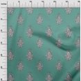 thumbnail image 2 of oneOone Viscose Chiffon Fabric Leaves|Floral & Paisley Block Print Fabric BTY 42 Inch Wide, 2 of 4