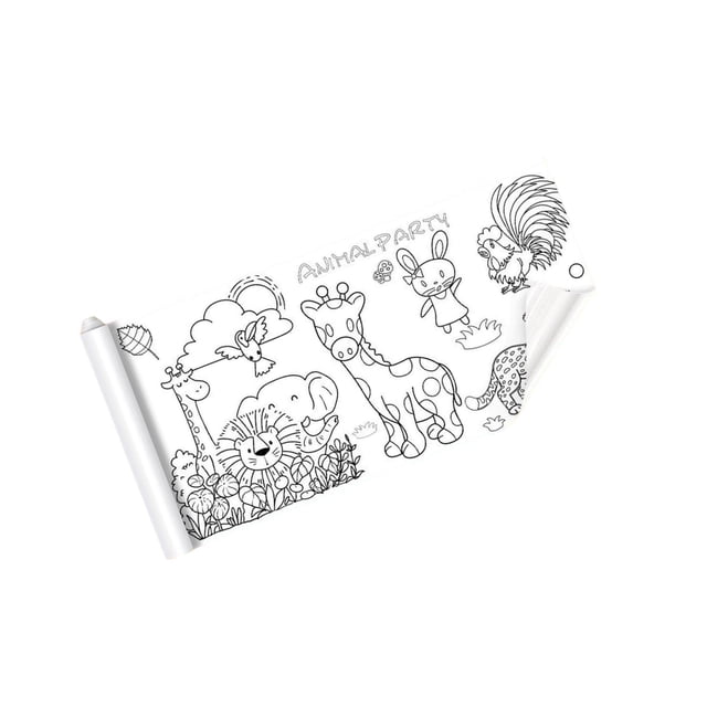 facefd Rouleau de Dessin Portable pour Enfants Affiche de Coloriage Étudiant Enfants A