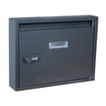 thumbnail image 2 of Rongfmy Locking Wall Mount Mailbox, Mail Boxes Outdoor with Combination Lock, Key Drop Black, 2 of 9
