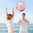 thumbnail image 2 of Inflatable Glitter Transparent Beach Ball for Water Play and Outdoor Sports, PVC with Sequin Light Refraction, 30cm, Easy to Carry for Pool, Beach, and Lake Fun, 2 of 8