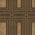 thumbnail image 1 of Ahgly Company Machine Washable Indoor Square Transitional Light Brown Area Rugs, 4' Square, 1 of 7