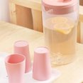 thumbnail image 2 of SHISUYAN 2200ML Large Capacity Beverage Storage Container Heat Resistant Cold Water Jug Plastic Juice Pitcher Household Teapot Kettle (Pink), 2 of 8