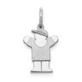thumbnail image 1 of Or Blanc 14 Carats Charme Mini Garçon, 1 of 2