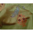 thumbnail image 4 of oneOone Silk Tabby Fabric Leaves|Bird & Floral Block Print Fabric By The Yard 42 Inch Wide, 4 of 4