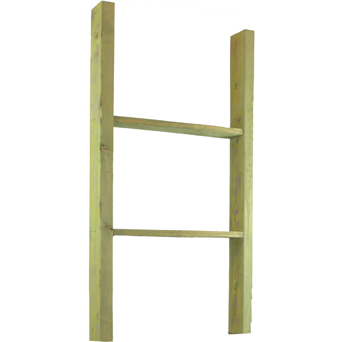 Ekena Millwork DECR019X036X04LDRGR Vintage Farmhouse 2 Rung Ladder, Barnwood Decor Collection, 19"W x 36"H x 3 1/2"D, Restoration Green