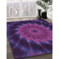 thumbnail image 3 of Ahgly Tapis Rectangulaire Lavable en Machine Intérieur Transitionnel Violet Foncé, 7 Pieds x 9 Pieds, 3 of 7