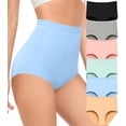 thumbnail image 2 of Envlon Culottes Taille Haute pour Femmes en Coton, Grande Taille, Culottes Post-Partum pour Dames, Très Grand, 2 of 4