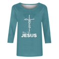 thumbnail image 5 of Daisyyozoid T-Shirt de Pâques Joyeuses pour Femme Col Rond Haut à Manches Longues Haut à Manches Longues Col Rond T-Shirt, 5 of 5