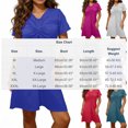 thumbnail image 3 of Mceream Robes d'Été pour Femmes Grande Taille Midi Froncées Robes Ajustables à Torsade devant Col en V 2026 Vacances Élégantes à Manches Courtes Boho Robe de Plage Rose Vif m, 3 of 6