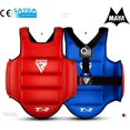thumbnail image 2 of RDX TKD Protège-Poitrine MMA Protecteur Corporel, Armure de Protection des Côtes, Bleu/rouge, P/M, 2 of 7