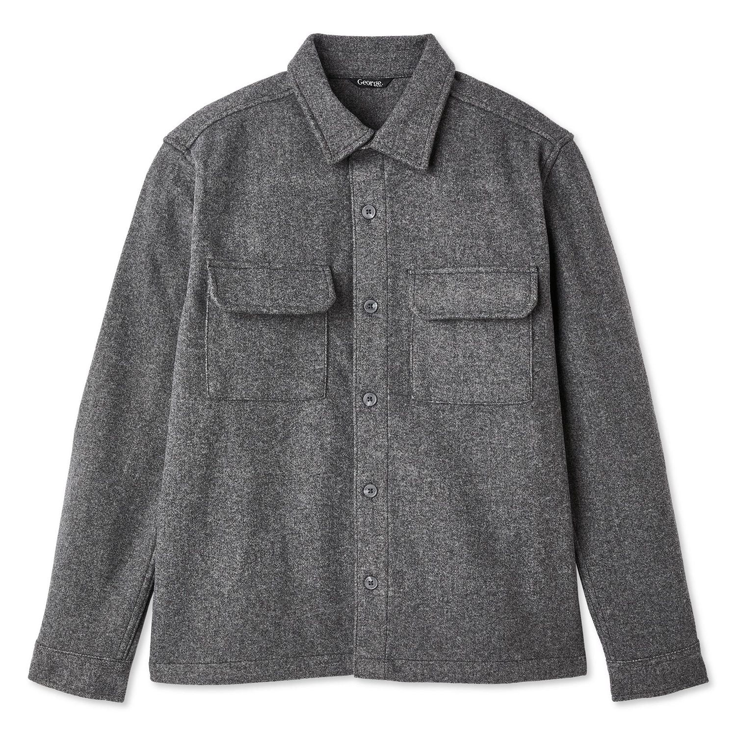 Chemise d’extérieur en flanelle brossée George pour hommes