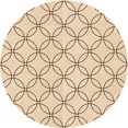 thumbnail image 1 of Ahgly Company Tapis d'Intérieur Lavables en Machine, Carrés de Transition, Peru Brun, 3' Carré, 1 of 7