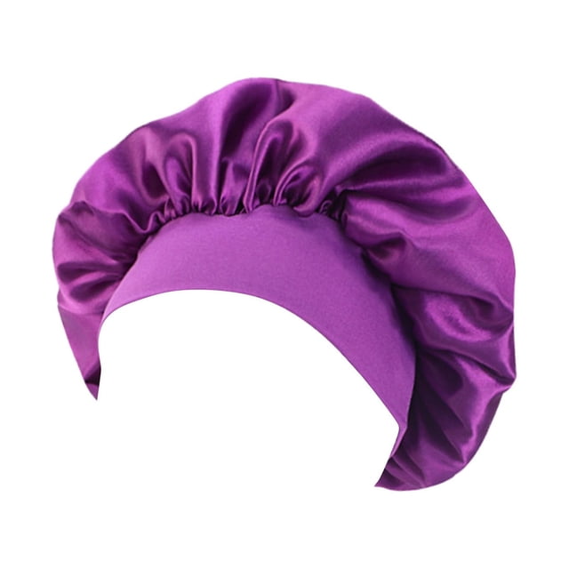 Fashion Women Beading Braid Hat Muslim Ruffle Cancer Wrap Cap Sleep Caps Satin Lined Hair Bonnets