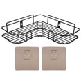 thumbnail image 2 of Corner Floating Shelf, Corner Rack, Wall Mounted No Drilling For Bathroom Living Room Toilet Kitchen, 2 of 8