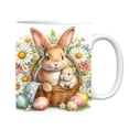 thumbnail image 2 of MTBLYS Easter Ceramic Coffee Mug Rabbit Design 350Ml Capacity 8Cm X 8Cm Home Office Camping Use, 2 of 4