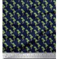 thumbnail image 1 of Soimoi Blue Heavy Canvas Fabric Palm Tree Print Fabric by the Yard 58 Inch Wide, 1 of 5