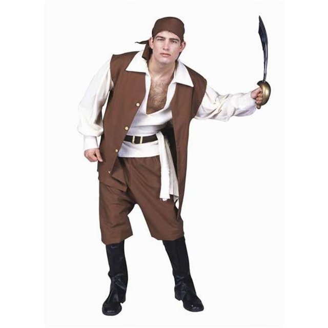 RG Costumes 80271 Caribbean Pirate Costume - Size Adult Standard