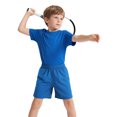 thumbnail image 4 of TOPTIE Short de Soccer pour Grands Garçons, Shorts de Course de 8 Pouces avec Poches-Bleu-P/ 8, 4 of 7