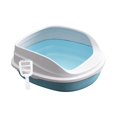 thumbnail image 2 of Milaget Cats Litter Pan with High Sides Cat Small Dogs Bedpan for Kitty Small Animals Blue 38cm, 2 of 9