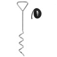 thumbnail image 1 of Piquets de Trampoline Pièces de Trampoline Robustes Forme Tire-Bouchon Piquets en Acier Kit d'Ancrage pour Trampolines, 1 of 9
