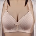 thumbnail image 3 of Lace Bralettes Women Full-Coverage Bra Feature V-Neck Full-Figure Bra Style W-1653 Beige L, 3 of 4
