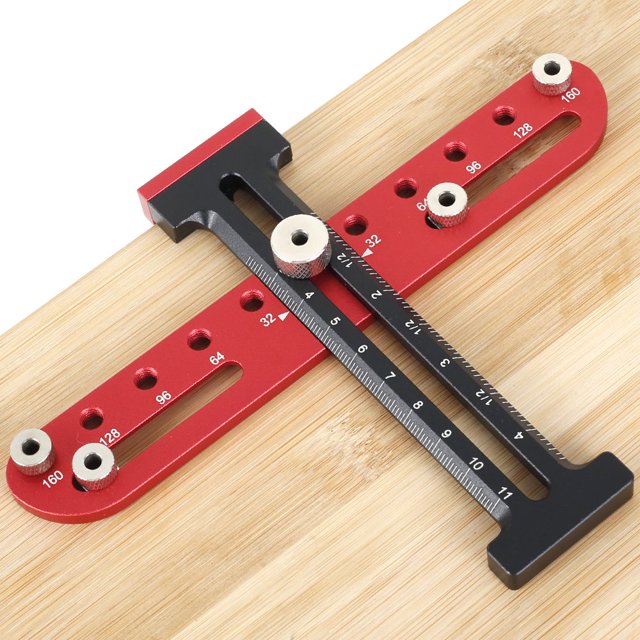 Cabinet Hardware Jig Aluminum Alloy Cabinet Handle Drill Guide