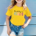 thumbnail image 2 of Pyjama Décontracté pour Enfants Motif Lettre Imprimé Multicolore Col Rond Manches Courtes Grandes Filles Soutien-Gorge Intégré Camisoles Manches Courtes Chemises Filles Manches Longues Chemise de Pâques Filles Filles Athlétiques, 2 of 4