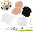 thumbnail image 1 of Animals Crochet Craft Art Tool Crochet Kit Beginners Desk Topper Home Prof M7 F7B4, 1 of 9