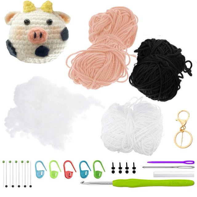 Animals Crochet Craft Art Tool Crochet Kit Beginners Desk Topper Home Prof M7 F7B4