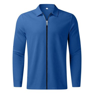 Ketyyh-chn99 Golf Polo Shirts for Men Casual Men's Shirts 2024 Button Down Shirts for Men Casual Tops Blue,M