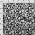 thumbnail image 3 of oneOone Coton Cambric Noir Tissu Jacobée Robe Florale Tissu Tissu Imprimé par la Cour 56 Pouces de Large, 3 of 4