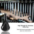 thumbnail image 2 of External Deburring Tool, Hexagon-Black-2pcs Chamfering Tool Stainless Steel High Speed ​​External Drill Deburring Tool Quickly Repairs Damaged Metal External Chamfer Deburring Tool, 2 of 5