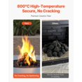 thumbnail image 3 of VEVOR Pierres de Feu en Roches de Lave 1,2-2,0 Po 25 Pcs Pierres de Foyer Réutilisables, 3 of 8