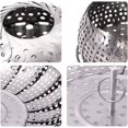 thumbnail image 3 of Panier Vapeur pour Légumes en Acier Inoxydable - Argent / Compatible avec Instant Pot, Panier Vapeur Réglable - Panier pour Poisson, Fruits de Mer, Modak, Dumplings, Momos, Cuisson / Passoire Polyvalente pour Légumes et Fruits, 3 of 5