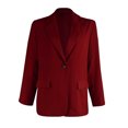 thumbnail image 4 of CEHVOM Mode Femmes Col Rabattu Manches Longues Manteau Cardigan Blouse Décontractée Liquidation, 4 of 5