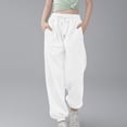 thumbnail image 2 of Plebaso Boys Girls Cinch Bottom Sweatpants Drawstring High Waisted Jogger Pants Athletic Running Pants, 2 of 6