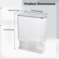 thumbnail image 4 of Wall-Mounted Laundry Detergent Dispenser, Dry Food Storage Container with 2 Measuring Cups, Large Capacity Organization Box for Rice Beans Solid Grains Scent Beads, 4 of 5