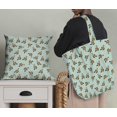 thumbnail image 5 of Soimoi Green polyester Crepe Fabric Leaves & Grandiflora Roses Floral Printed Fabric 1 Yard 52 Inch Wide, 5 of 5