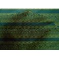 thumbnail image 4 of oneOone Cotton Silk Fabric Leaves & Chevron Block Print Sewing Fabric BTY 42 Inch Wide, 4 of 4