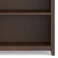 thumbnail image 4 of Amherst 30 inch Wide Solid Wood Transitional 5 Shelf Bookcase in Russet Brown, 4 of 8